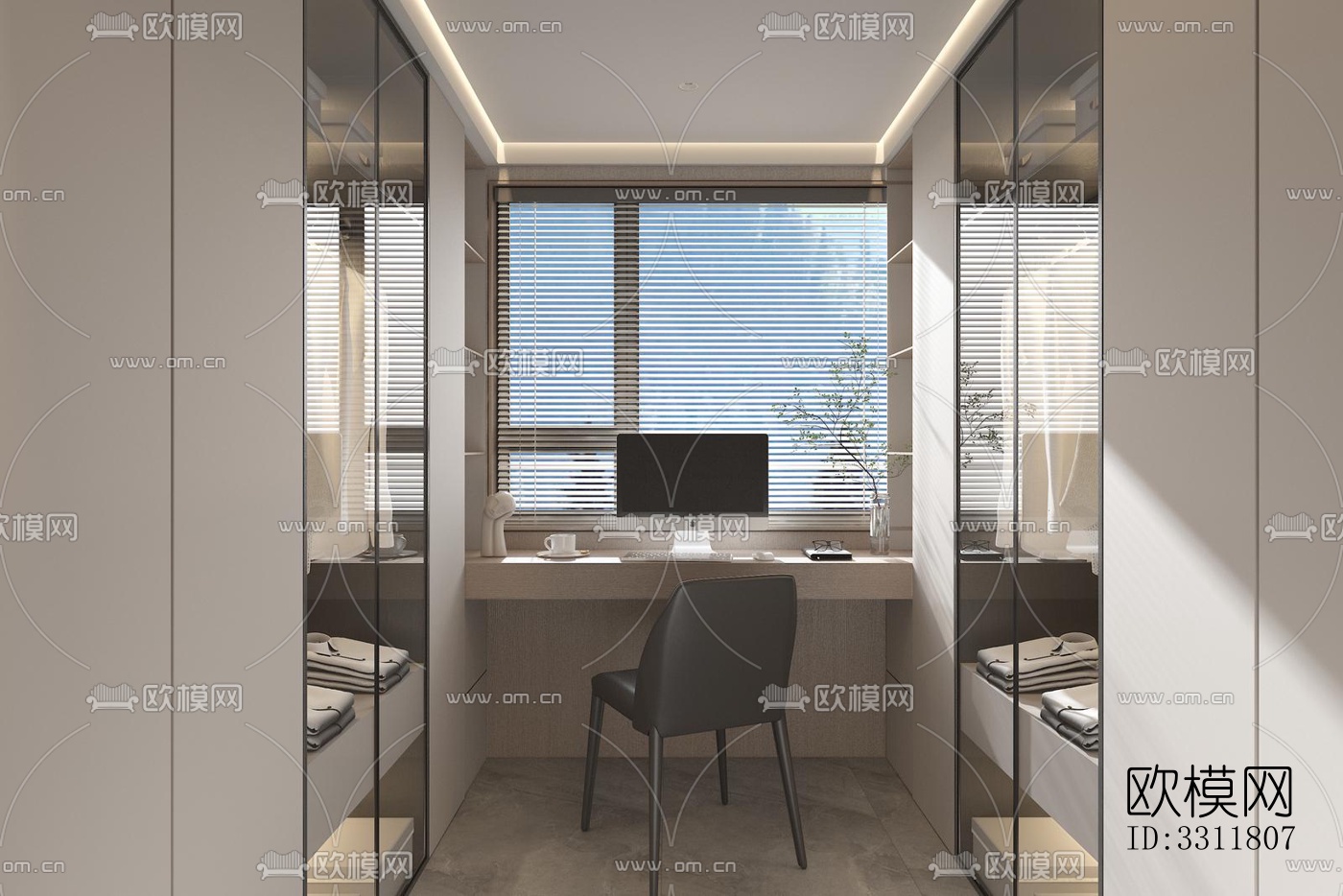 现代客餐厅效果图下载（渲染图9）