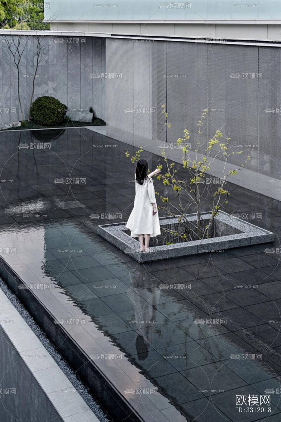 现代阳台花园效果图下载（渲染图12）