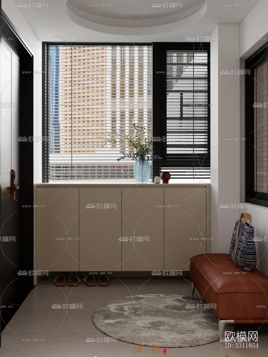 现代客餐厅效果图下载（渲染图8）