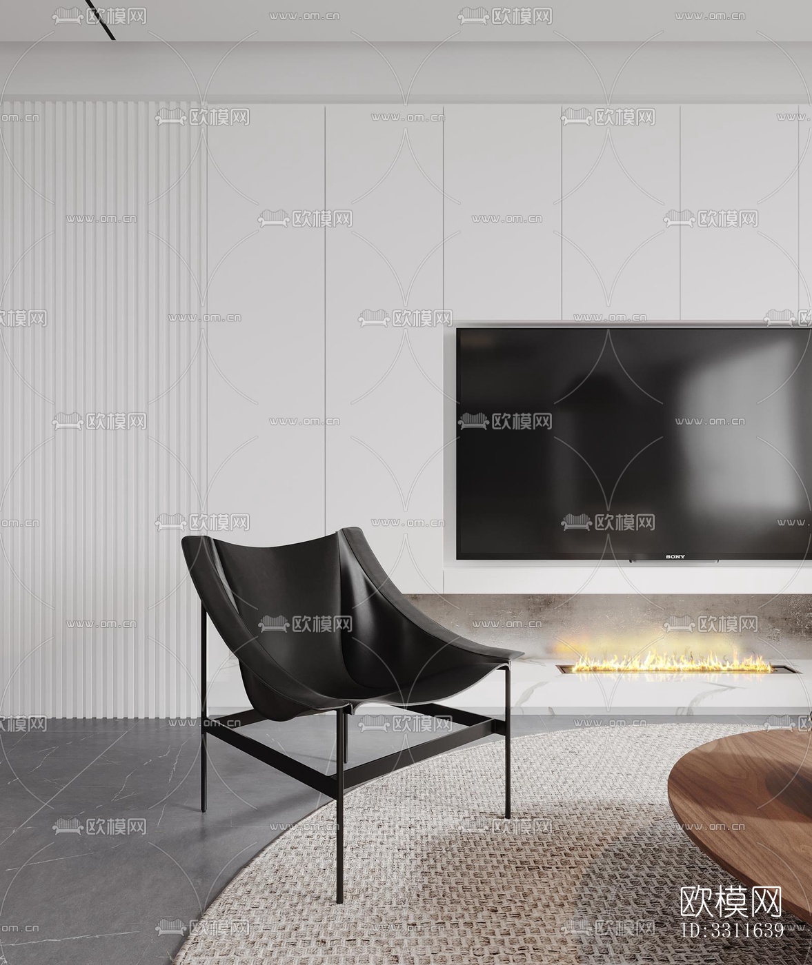 现代客餐厅效果图下载（渲染图6）