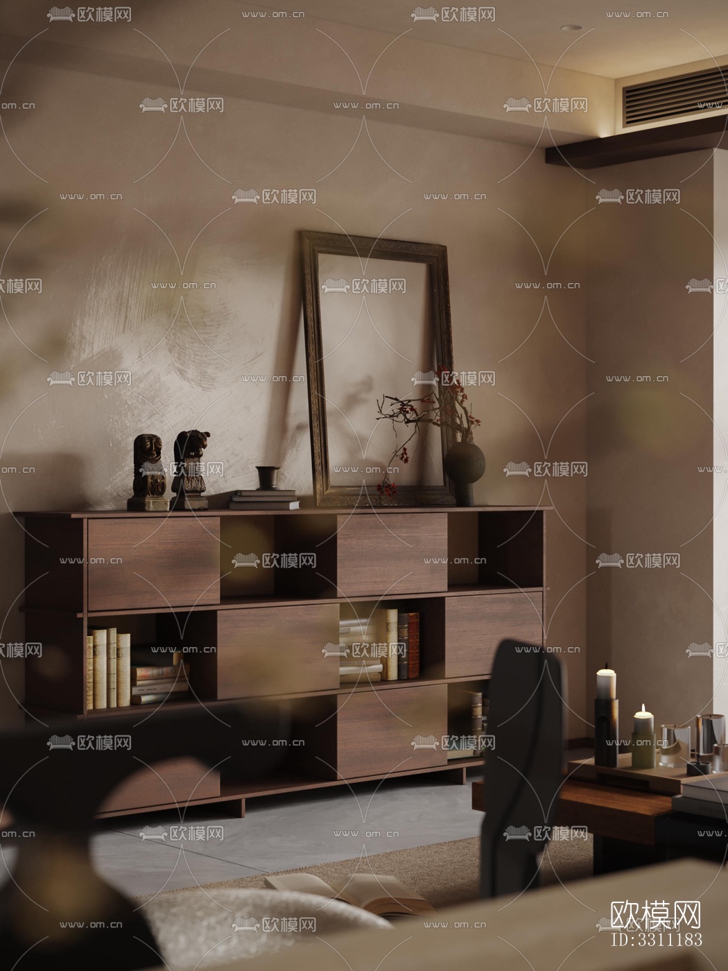 现代客餐厅效果图下载（渲染图10）