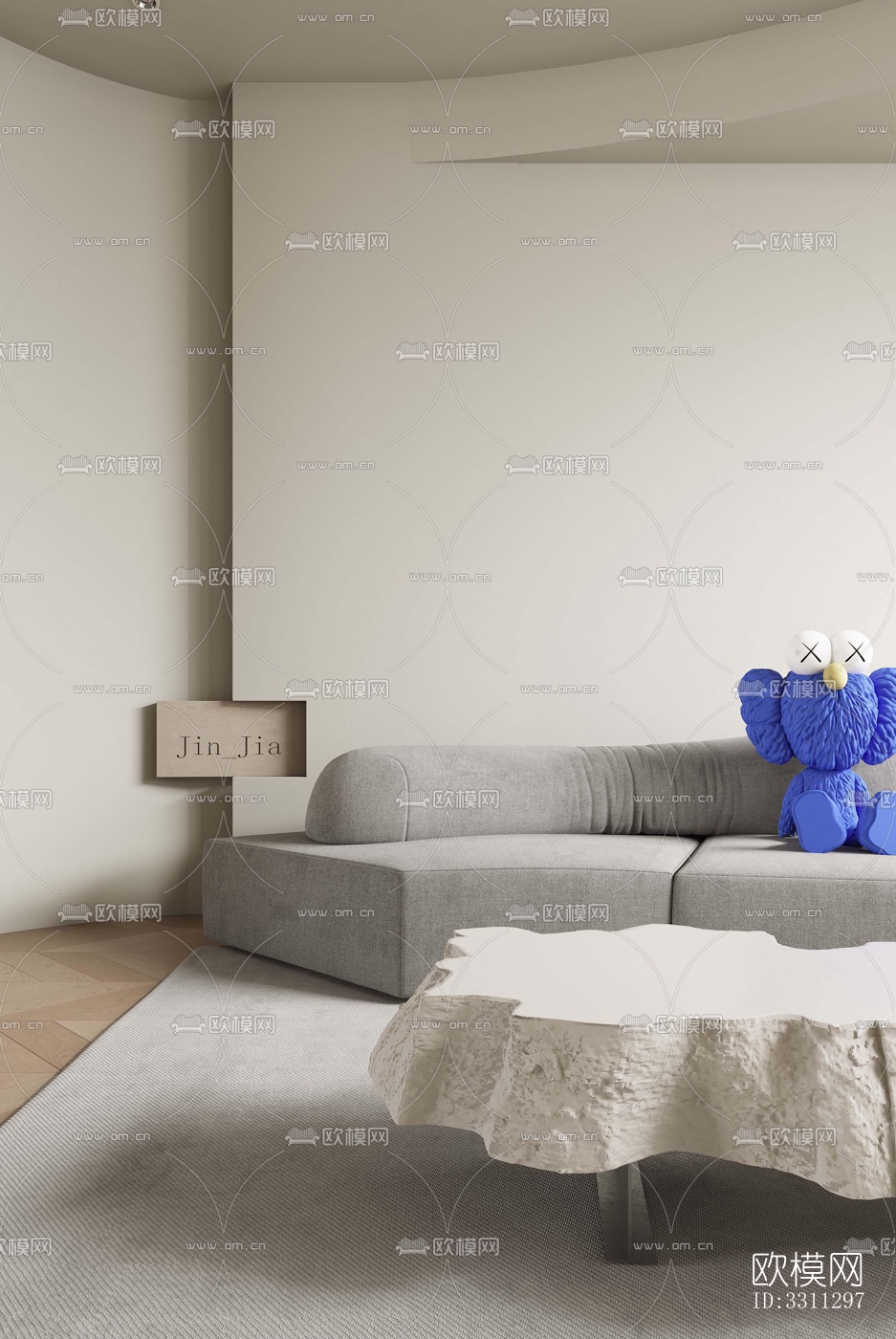 现代客餐厅效果图下载（渲染图8）