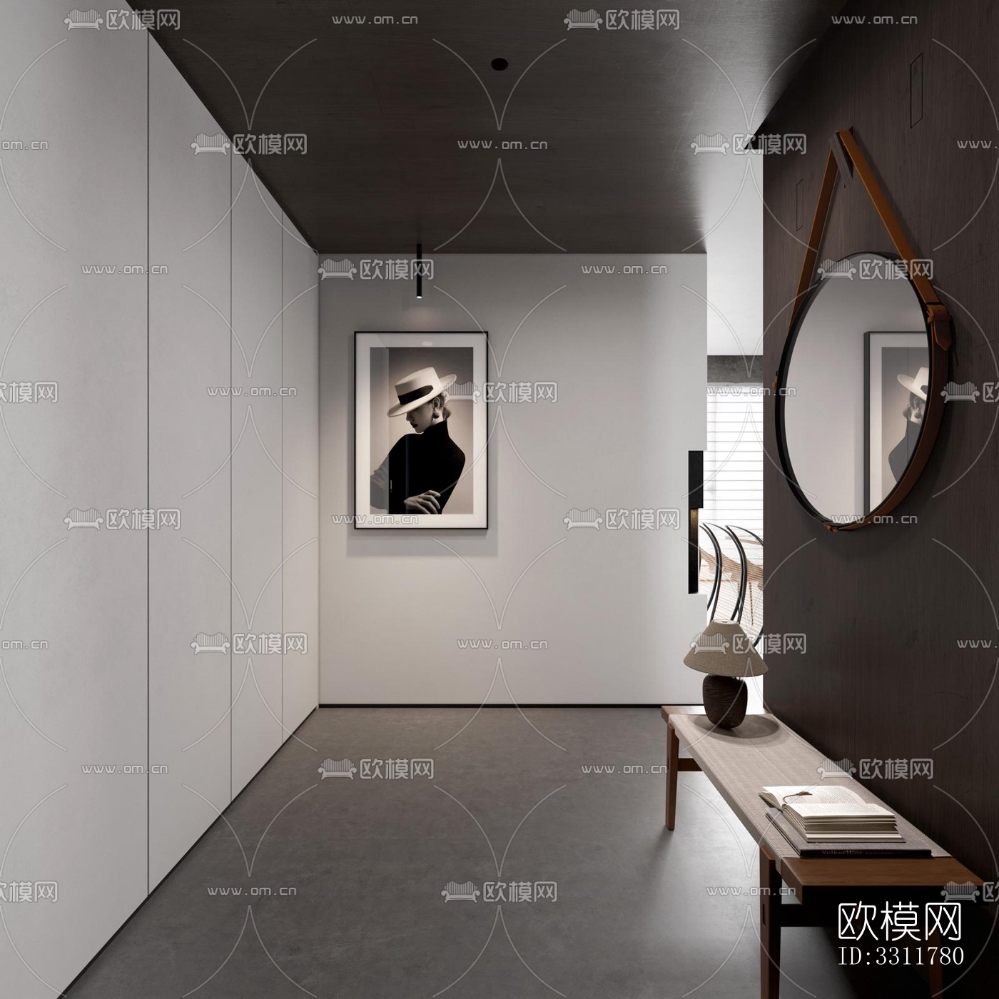 现代客餐厅效果图下载（渲染图6）