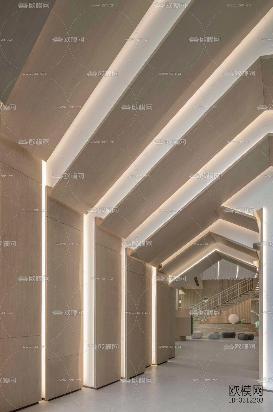 现代幼儿园效果图下载（渲染图3）