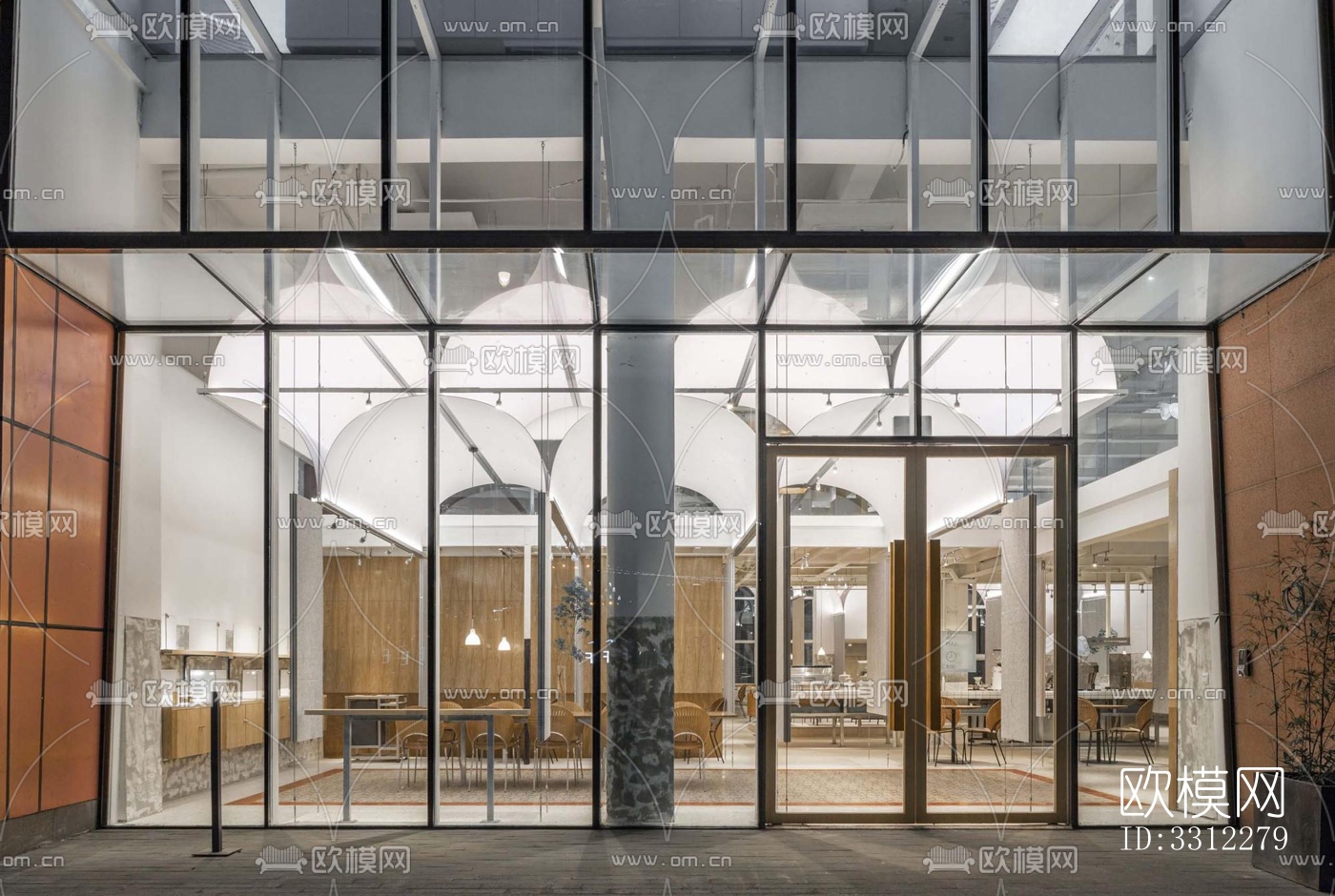 现代咖啡奶茶效果图下载（渲染图9）