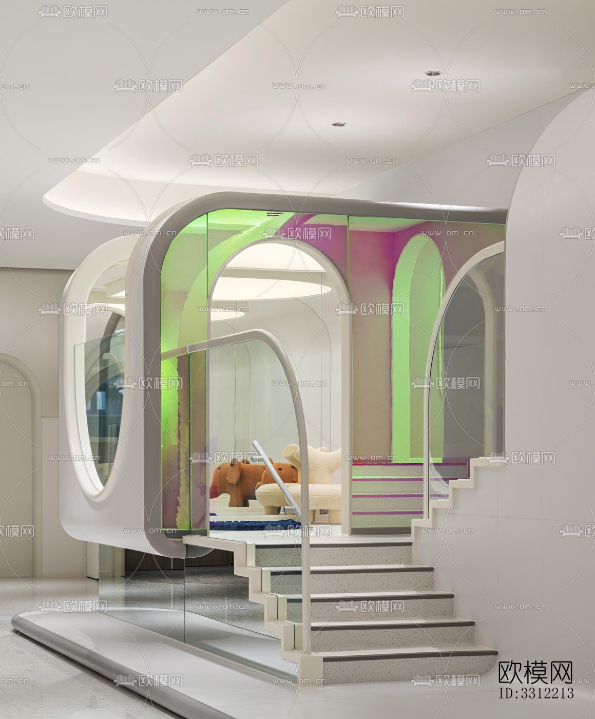 现代幼儿园效果图下载（渲染图8）