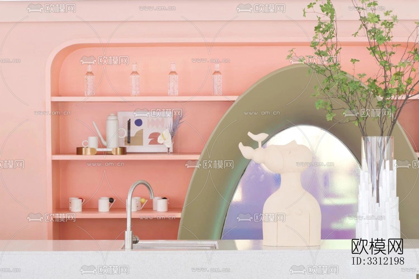 现代幼儿园效果图下载（渲染图3）