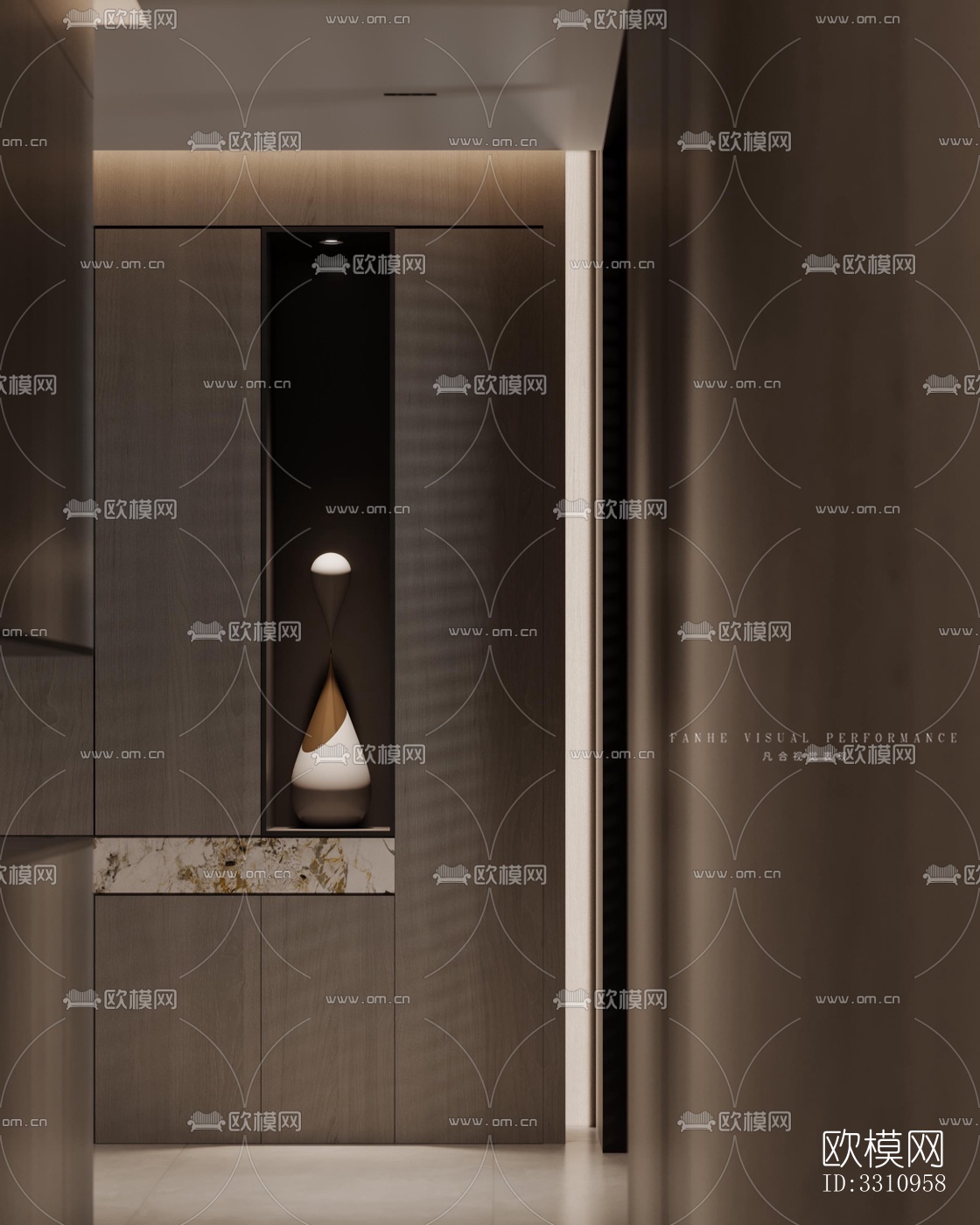 现代客餐厅效果图下载（渲染图3）