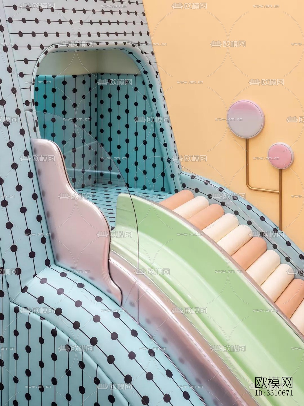 现代儿童游乐效果图下载（渲染图1）