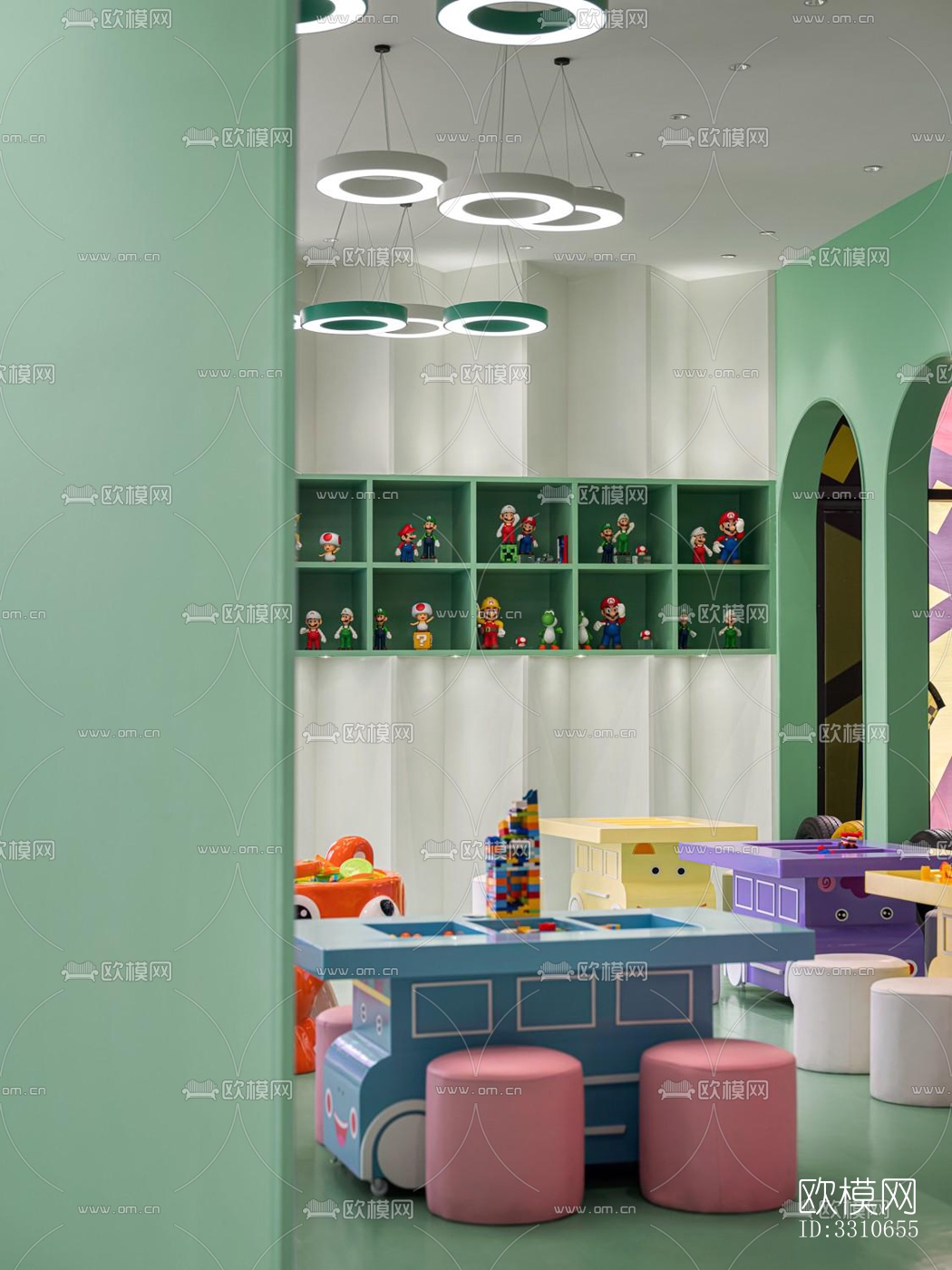 现代儿童游乐效果图下载（渲染图8）