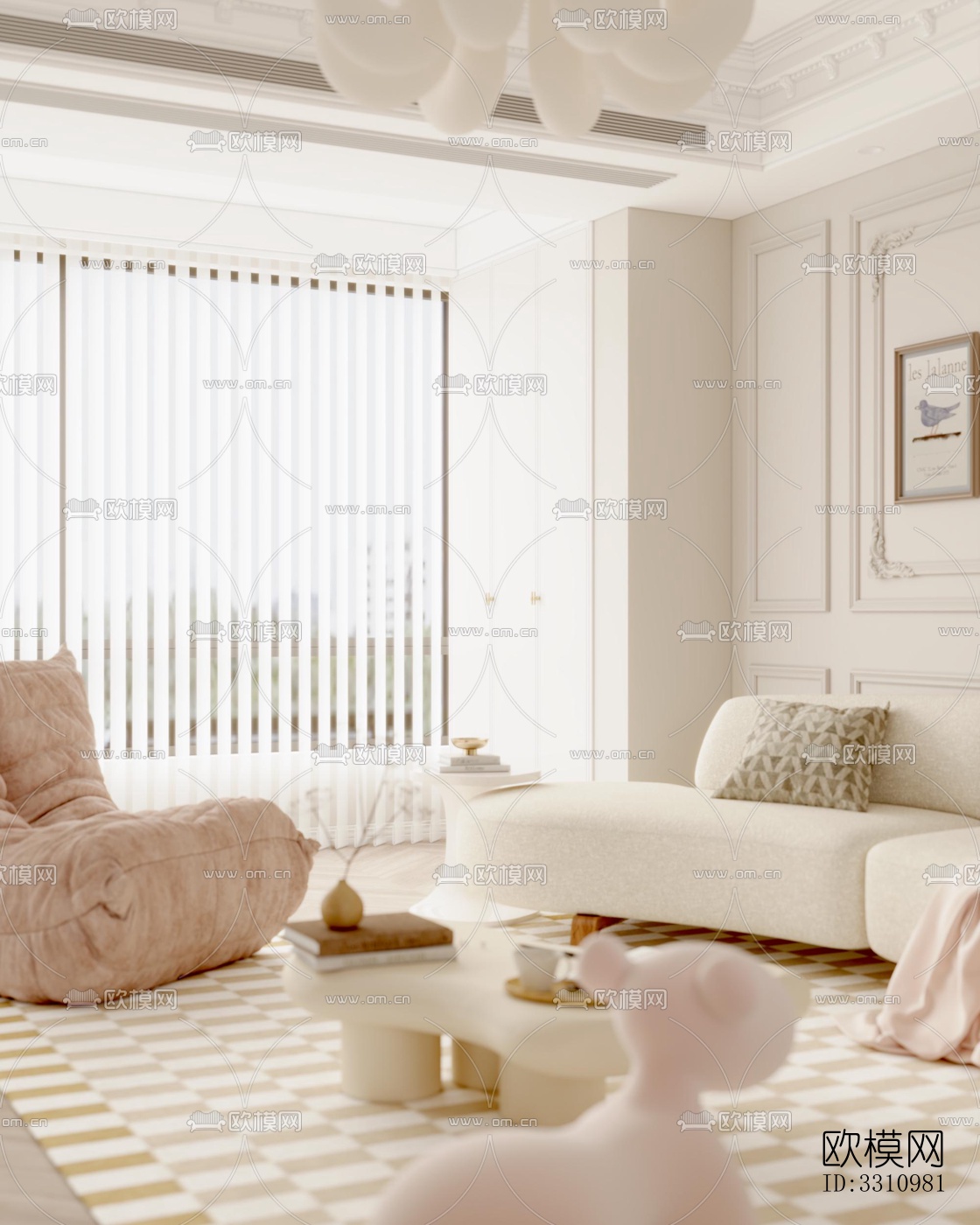 现代客餐厅效果图下载（渲染图7）