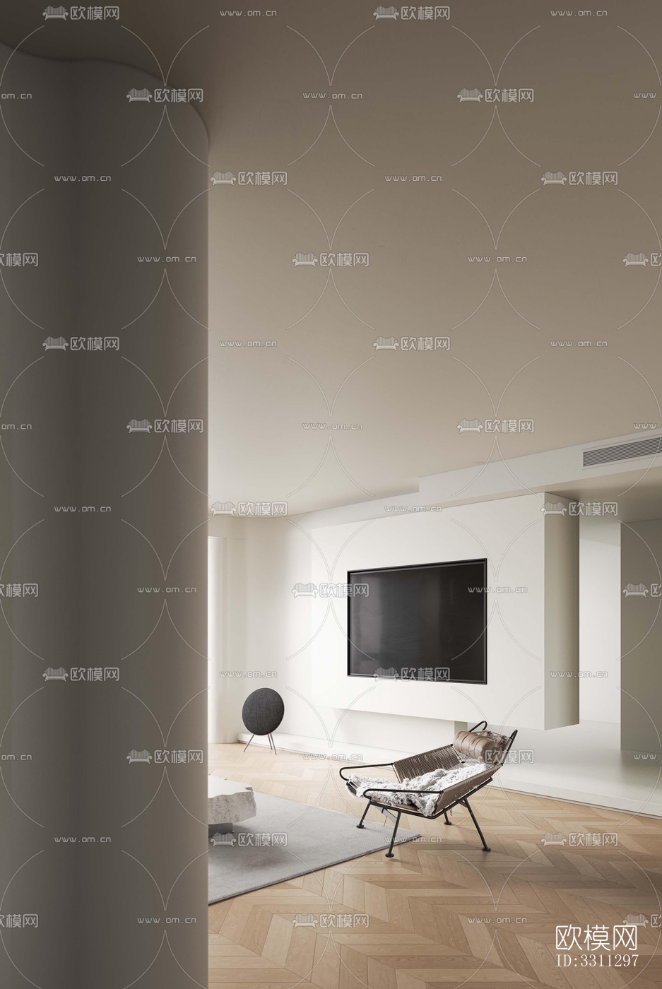 现代客餐厅效果图下载（渲染图6）