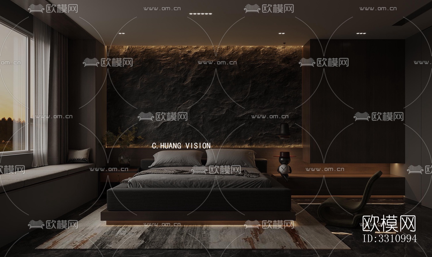 现代客餐厅效果图下载（渲染图9）