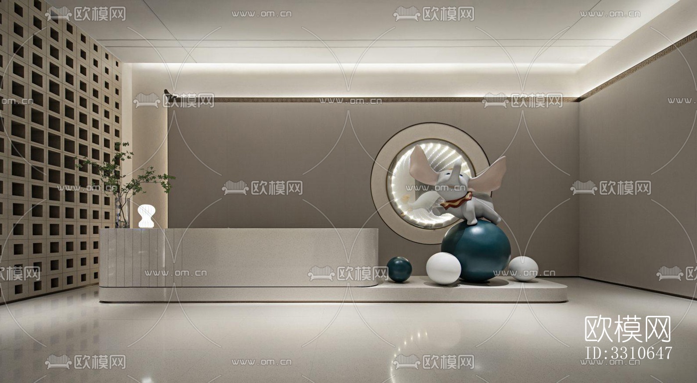 现代儿童游乐效果图下载（渲染图11）