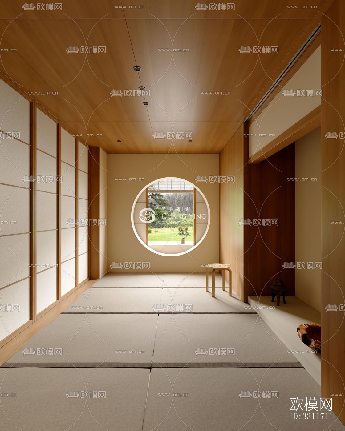 现代客餐厅效果图下载（渲染图4）