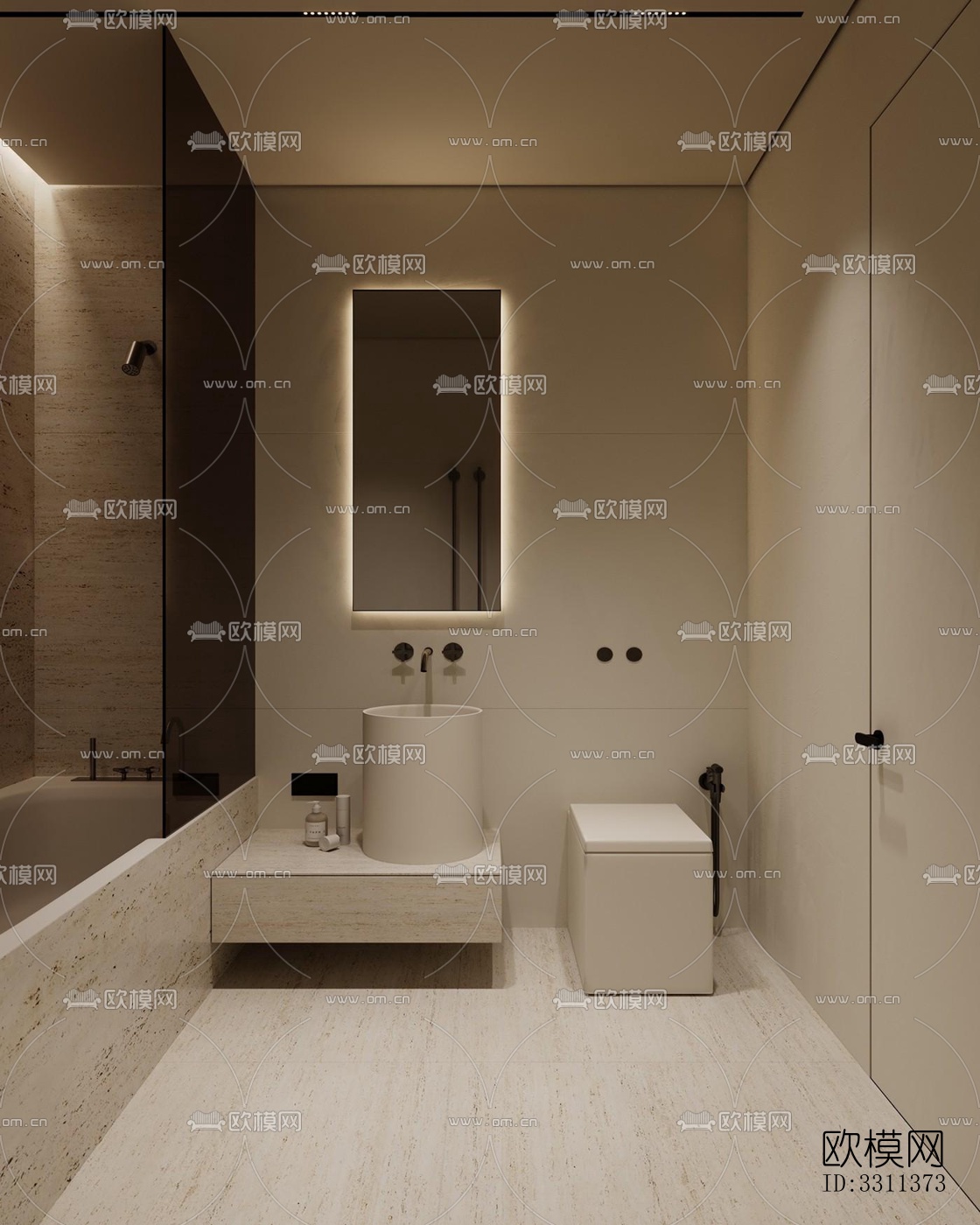 现代客餐厅效果图下载（渲染图13）