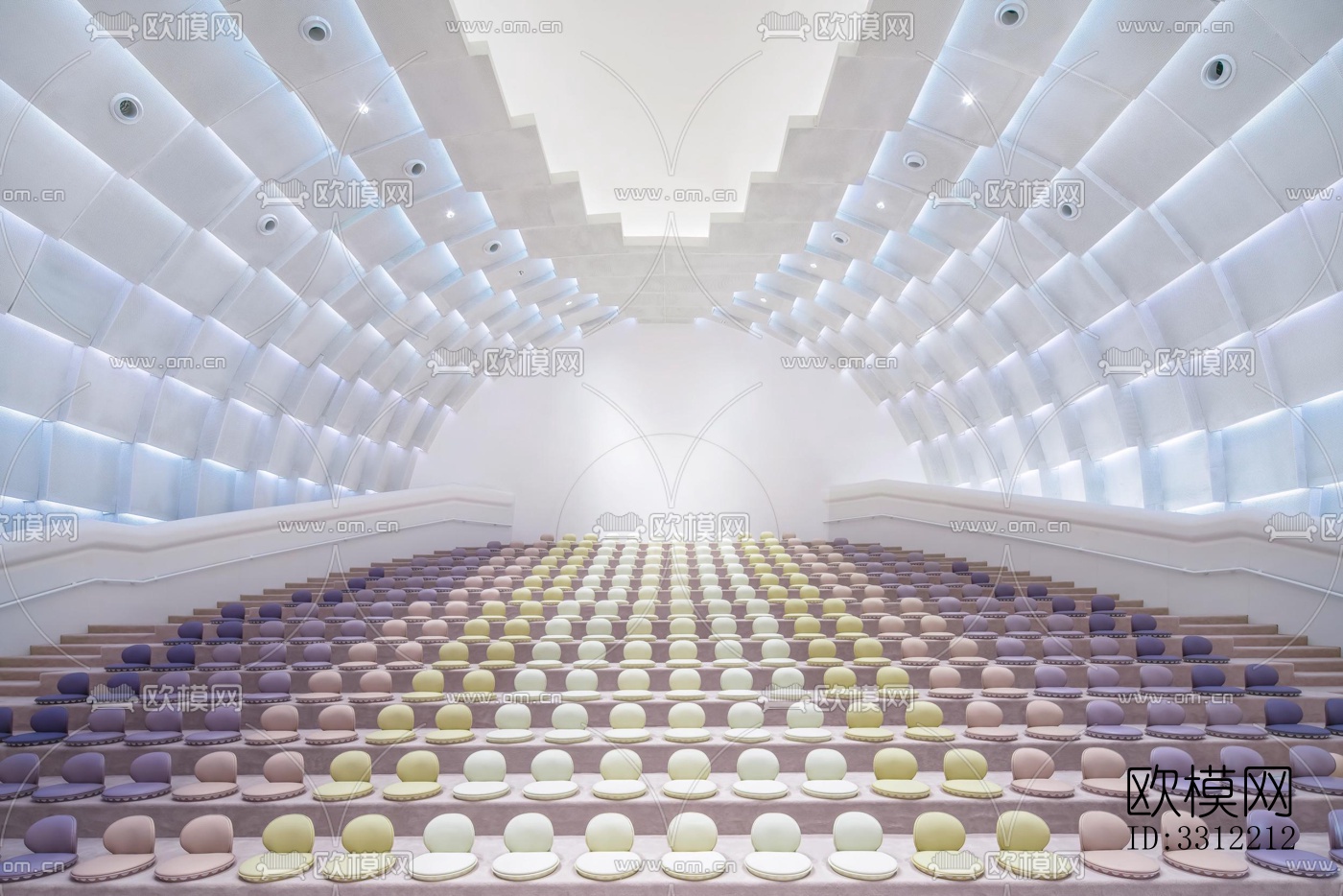 现代幼儿园效果图下载（渲染图1）