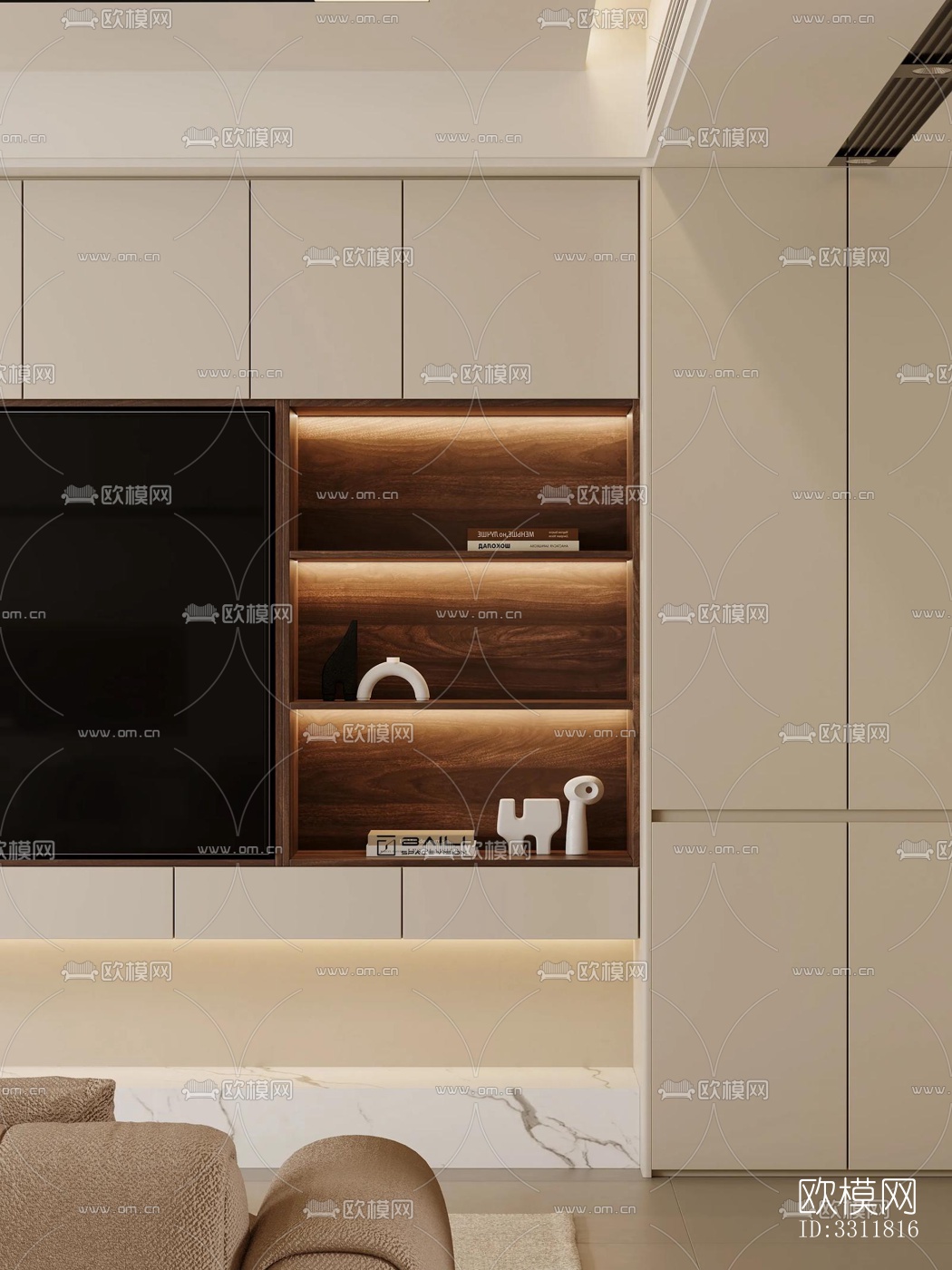 现代客餐厅效果图下载（渲染图11）