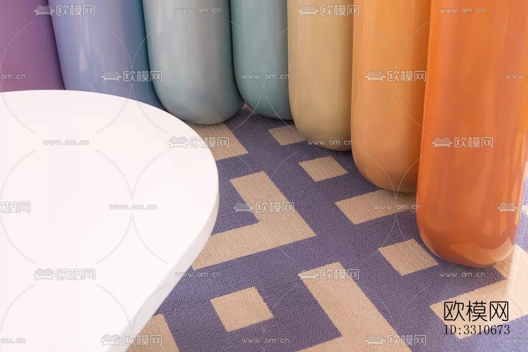 现代儿童游乐效果图下载（渲染图1）