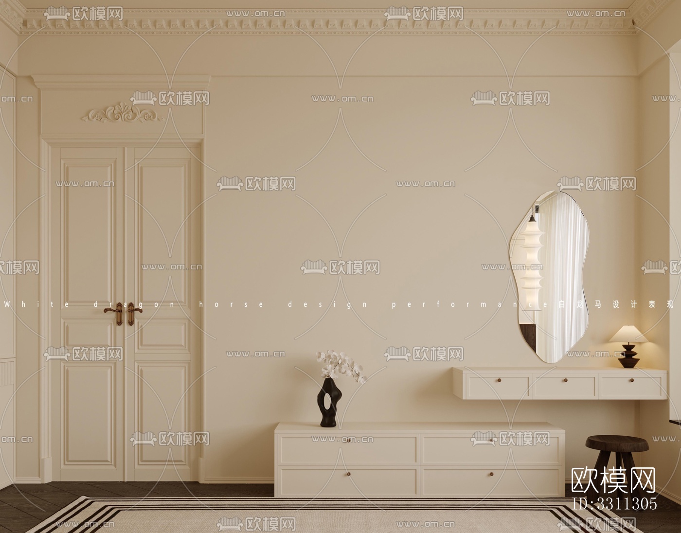 现代客餐厅效果图下载（渲染图7）