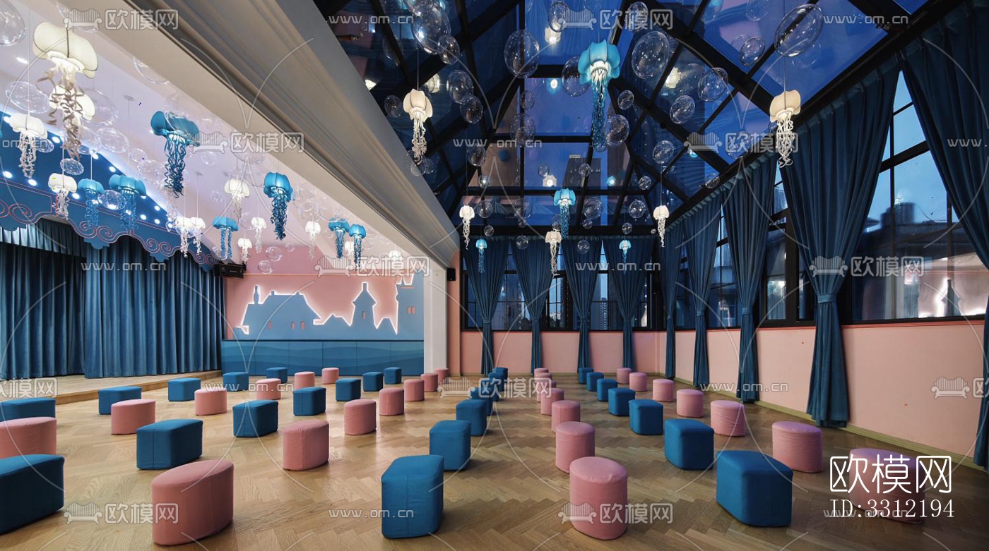 现代幼儿园效果图下载（渲染图14）