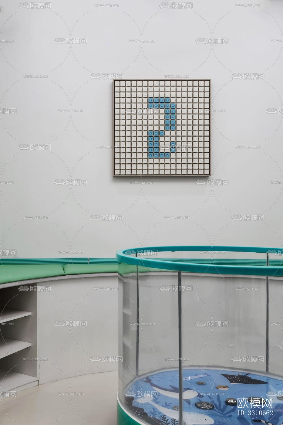 现代儿童游乐效果图下载（渲染图1）