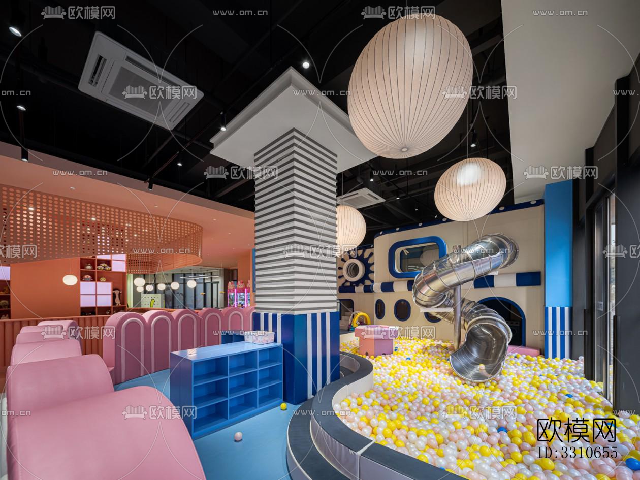 现代儿童游乐效果图下载（渲染图11）
