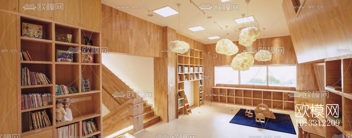 现代幼儿园效果图下载（渲染图4）