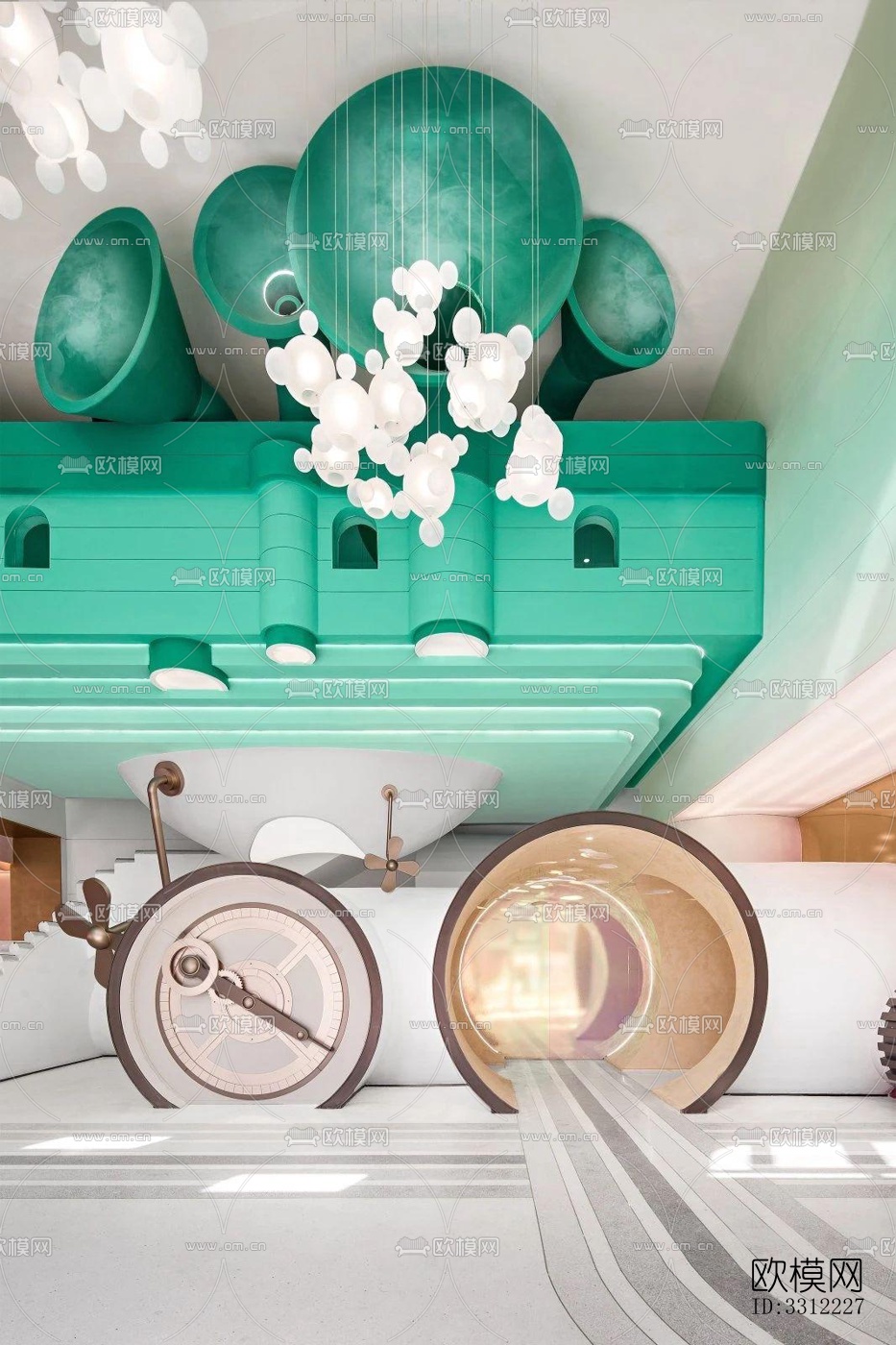 现代幼儿园效果图下载（渲染图18）