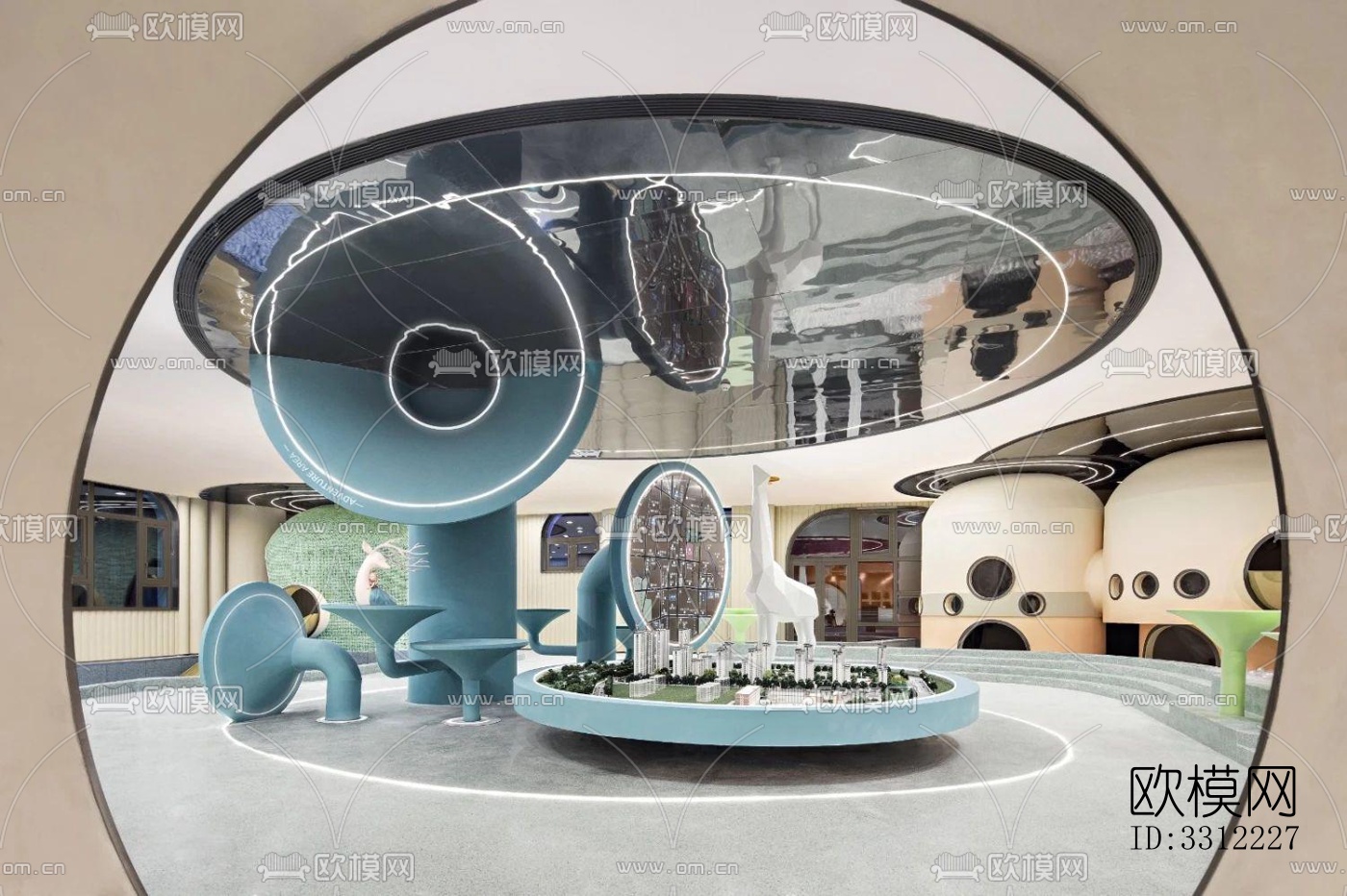 现代幼儿园效果图下载（渲染图12）