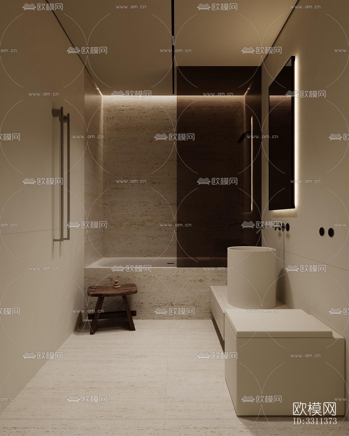 现代客餐厅效果图下载（渲染图12）