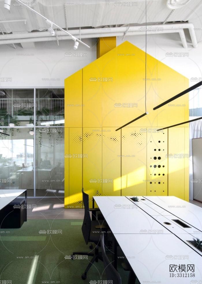 现代学校效果图下载（渲染图7）