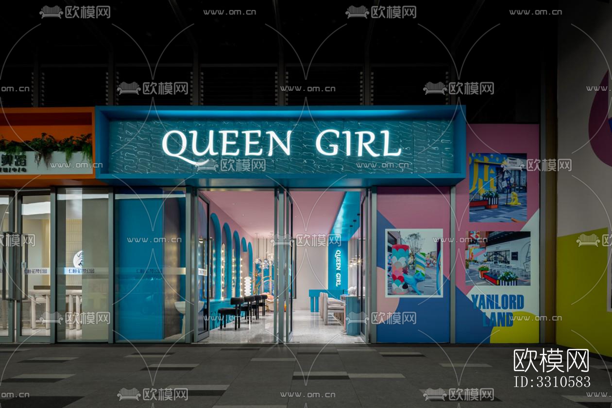 现代零售店铺效果图下载（渲染图1）