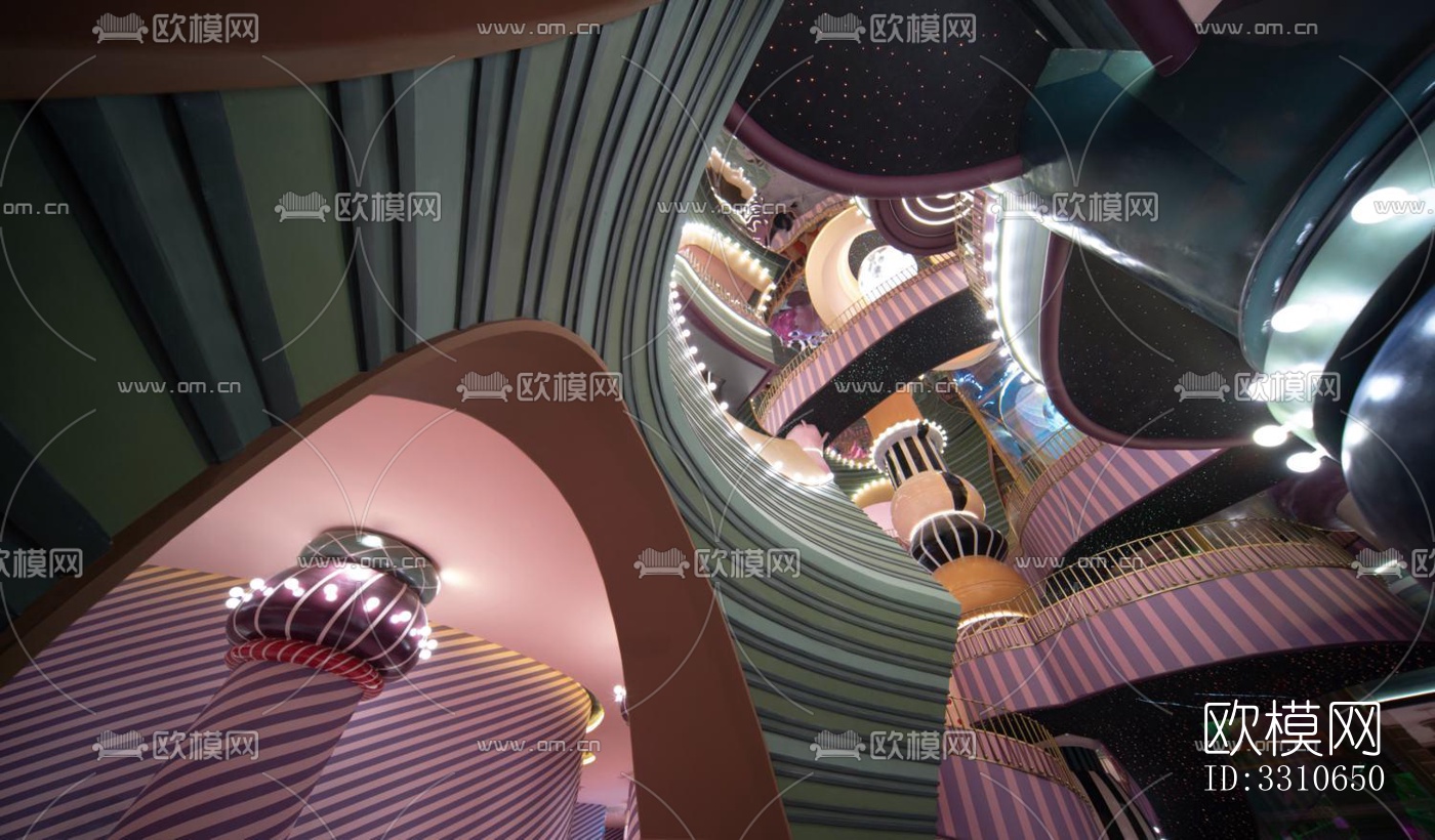 现代儿童游乐效果图下载（渲染图15）