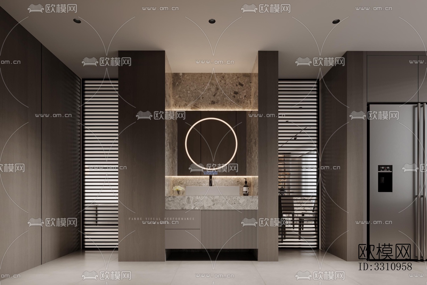 现代客餐厅效果图下载（渲染图16）