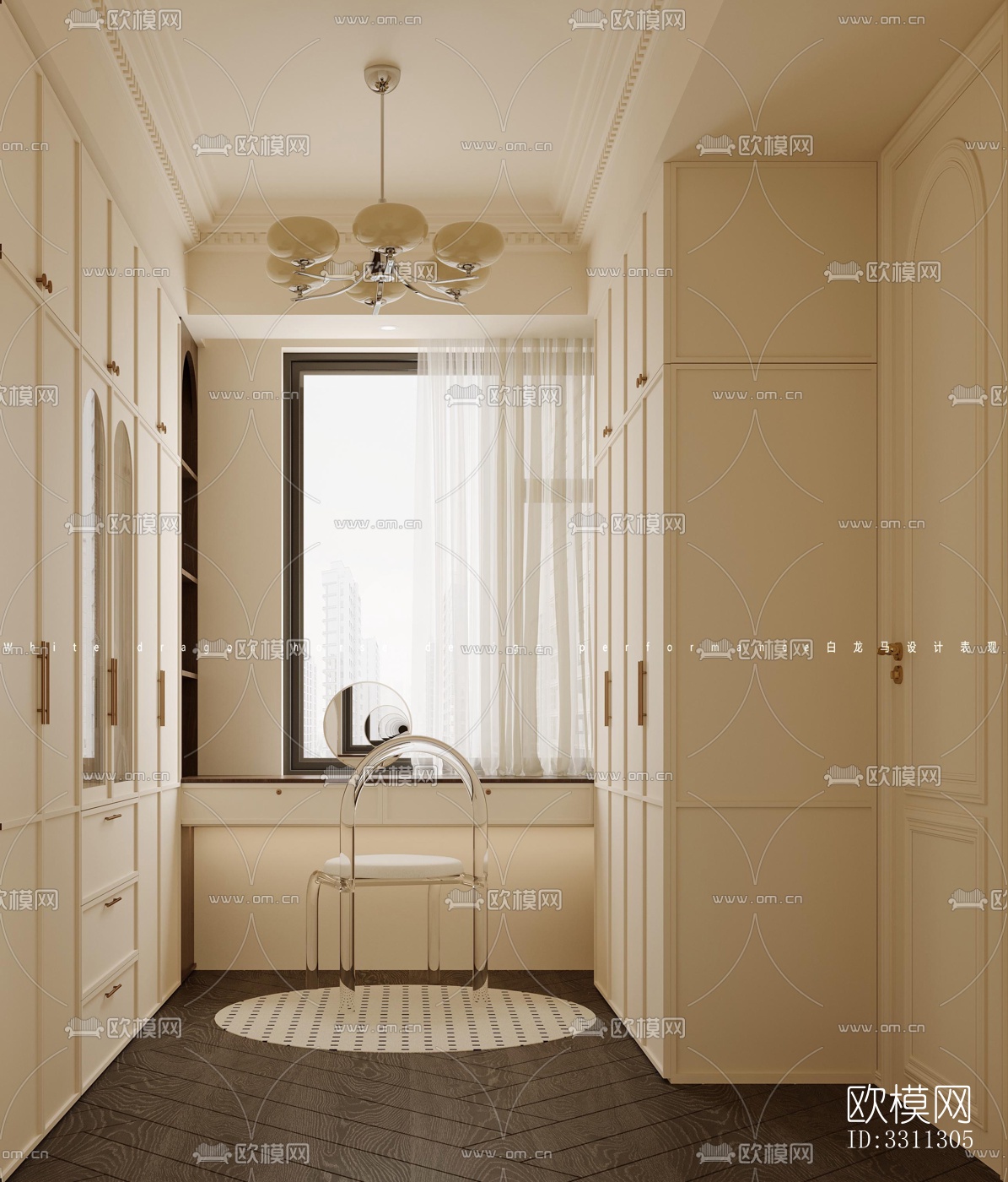 现代客餐厅效果图下载（渲染图8）