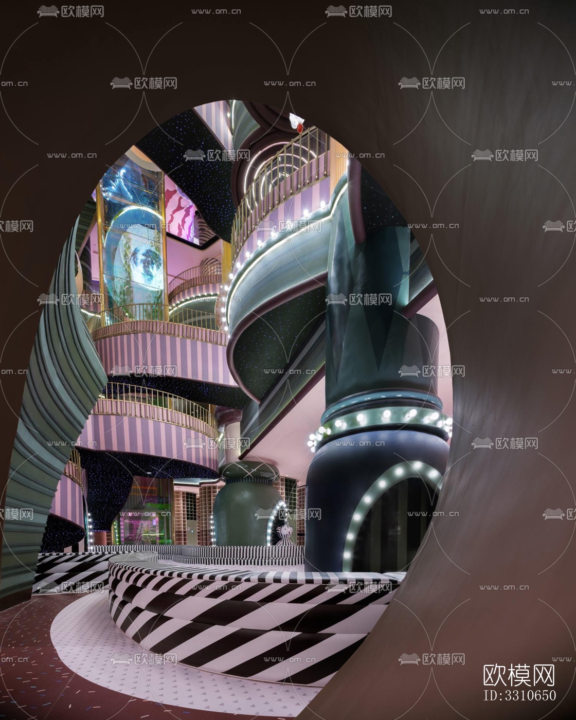 现代儿童游乐效果图下载（渲染图19）