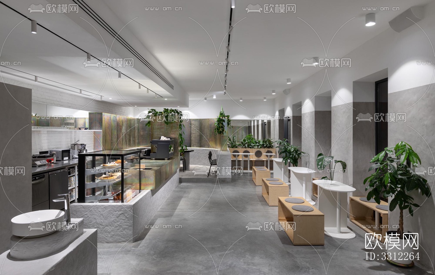 现代咖啡奶茶效果图下载（渲染图15）