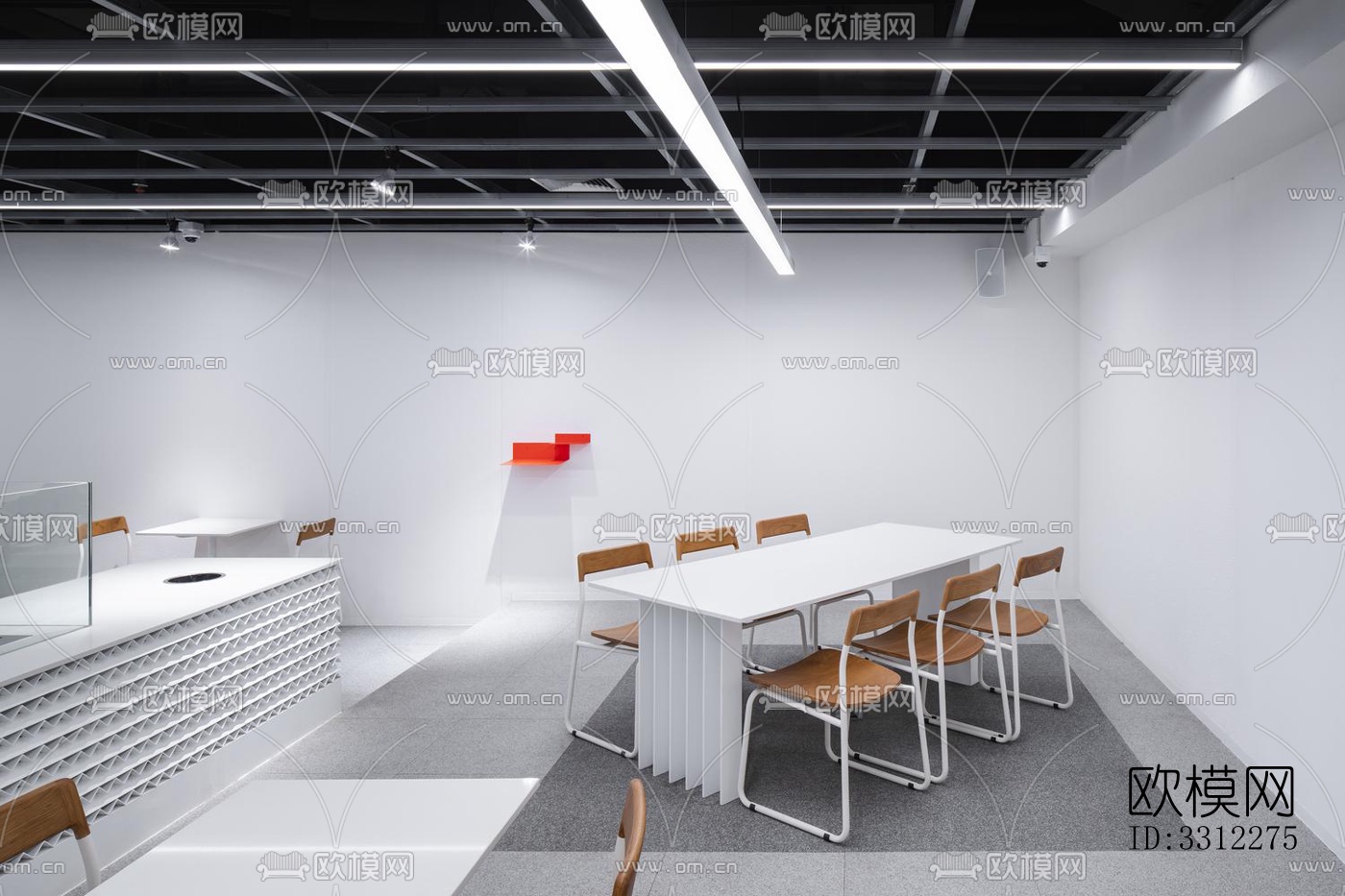 现代咖啡奶茶效果图下载（渲染图1）