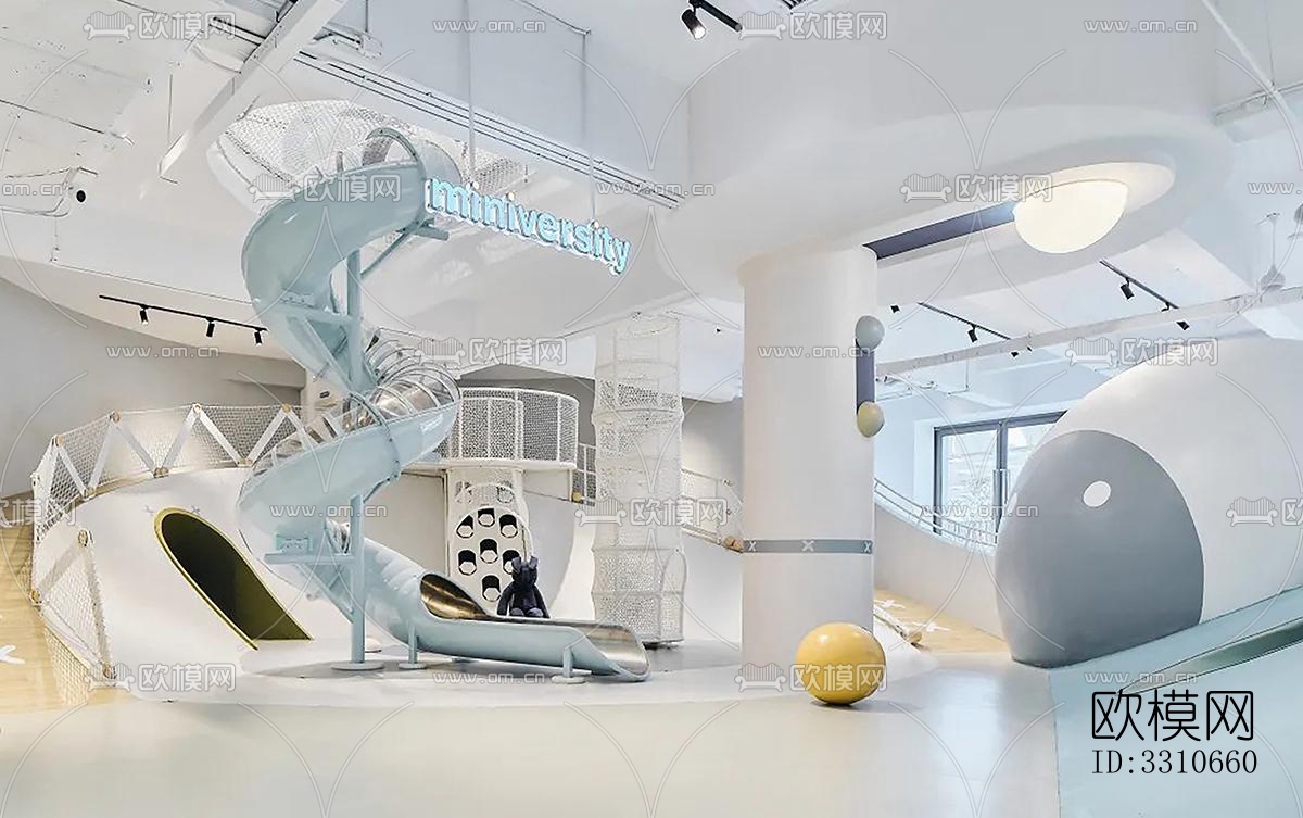 现代儿童游乐效果图下载（渲染图9）
