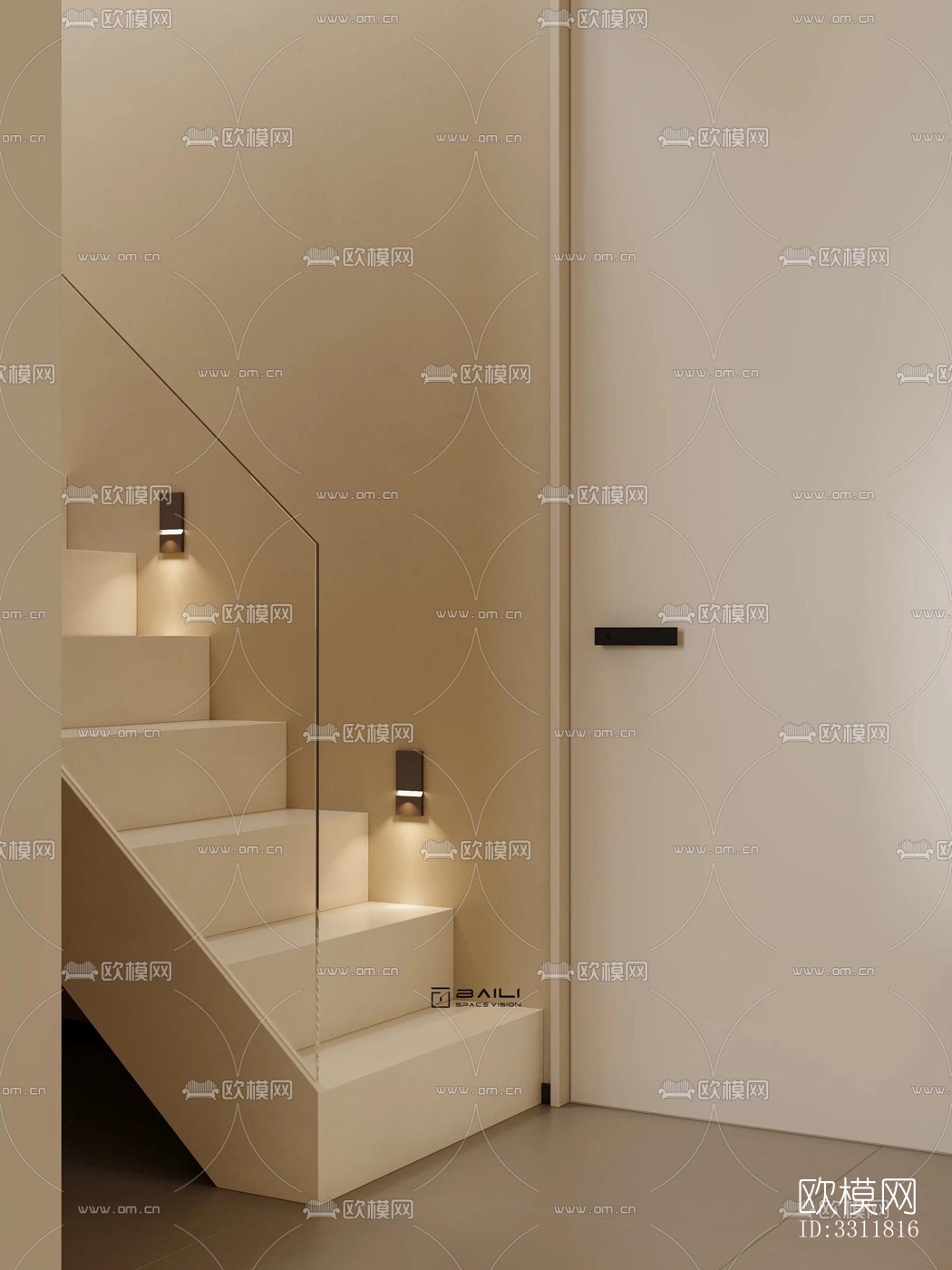 现代客餐厅效果图下载（渲染图10）