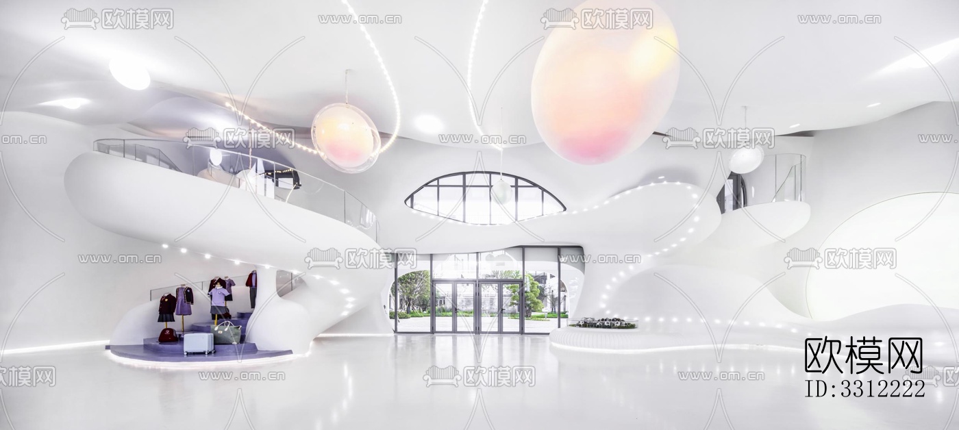 现代幼儿园效果图下载（渲染图12）