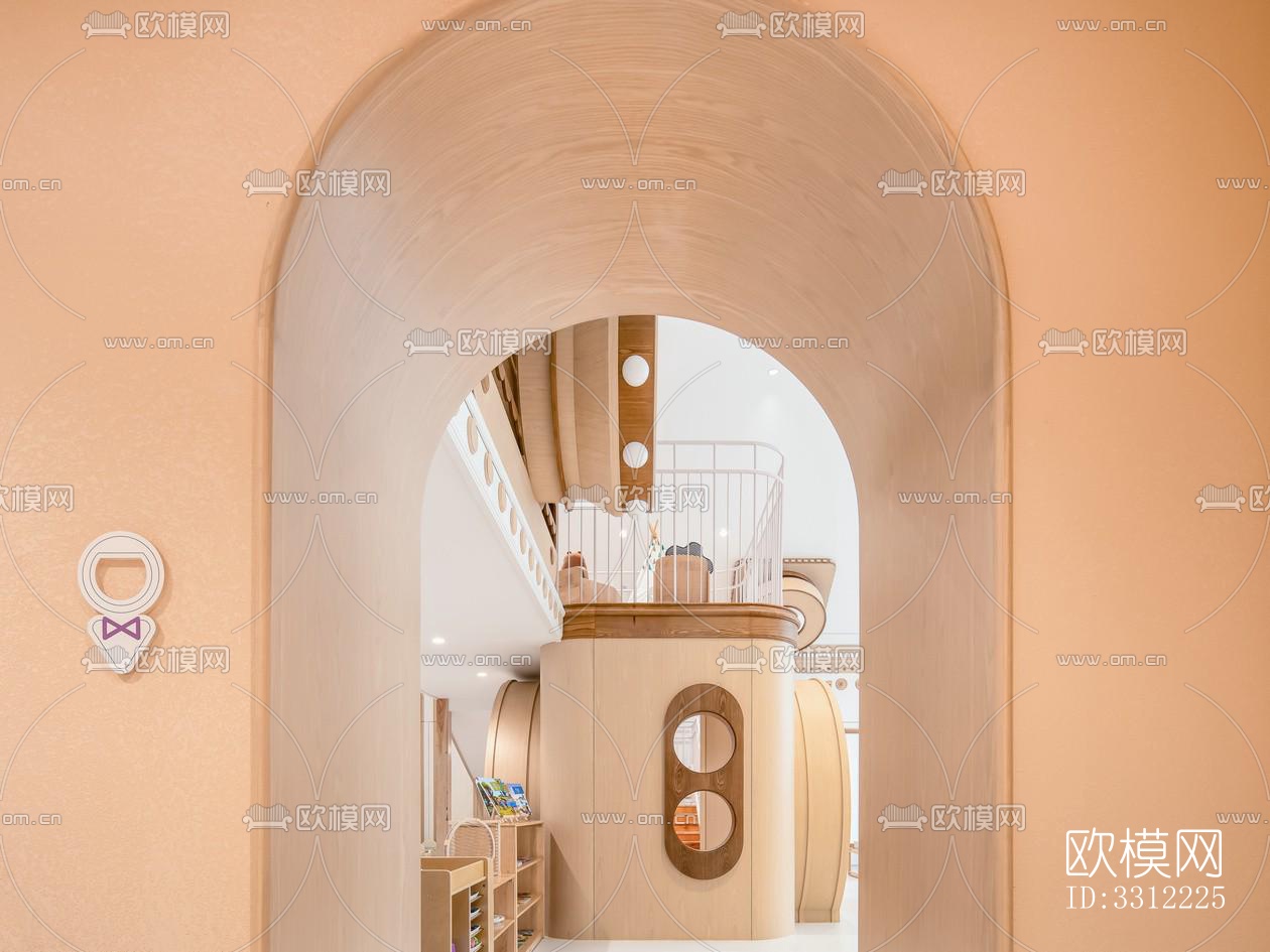 现代幼儿园效果图下载（渲染图1）