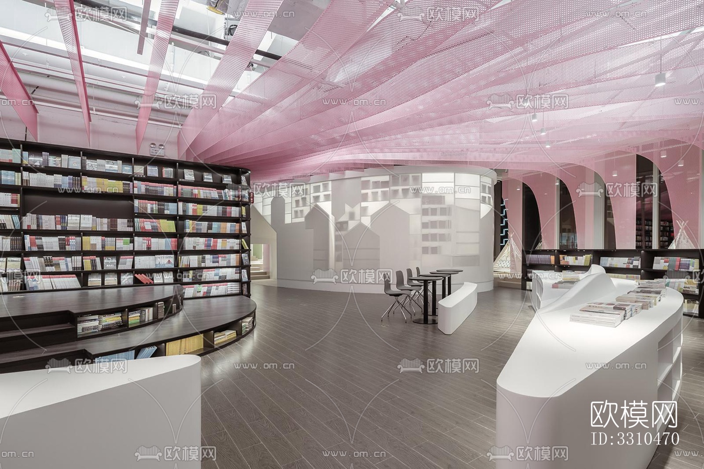 现代图书馆效果图下载（渲染图5）