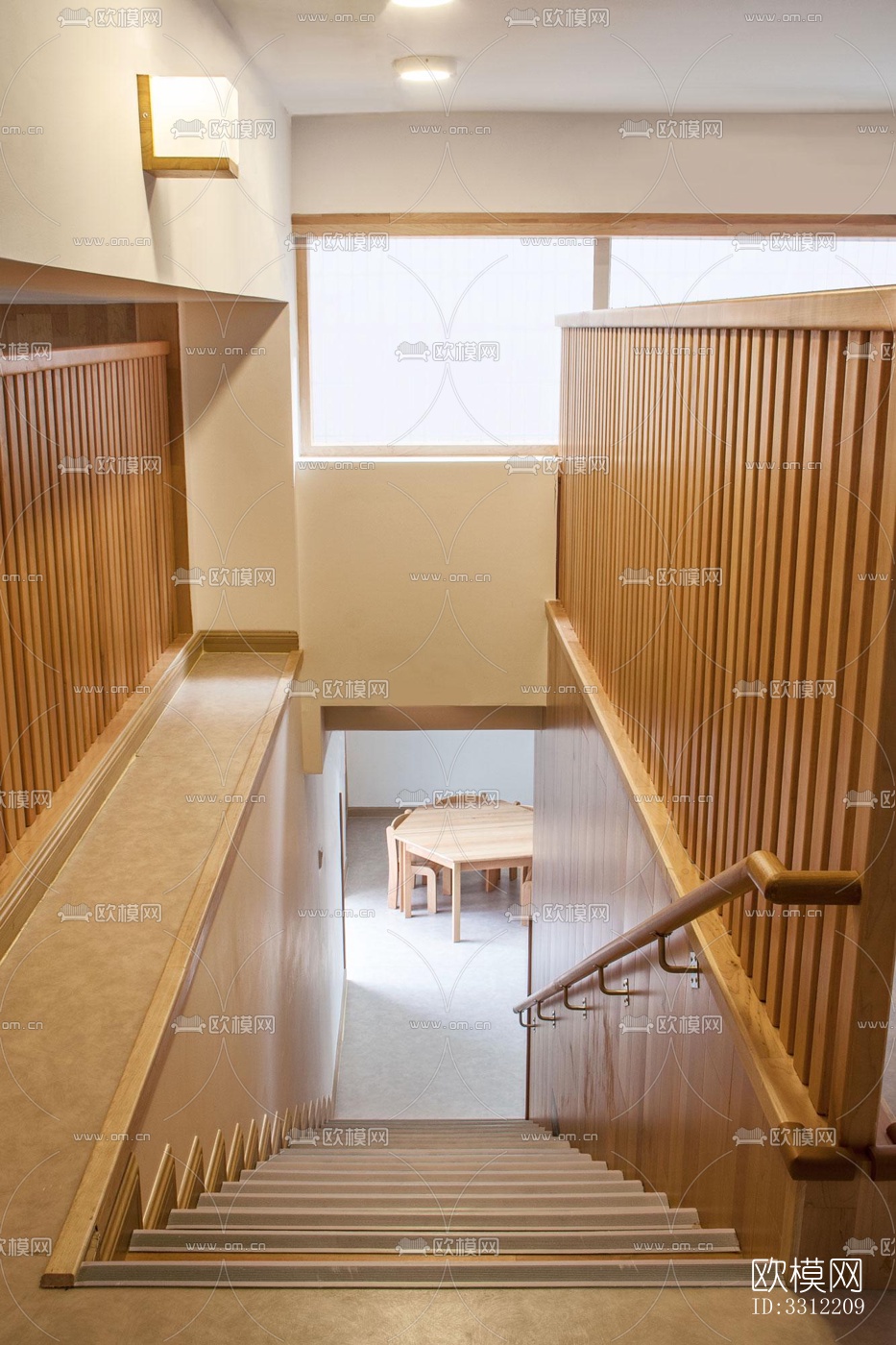 现代幼儿园效果图下载（渲染图1）