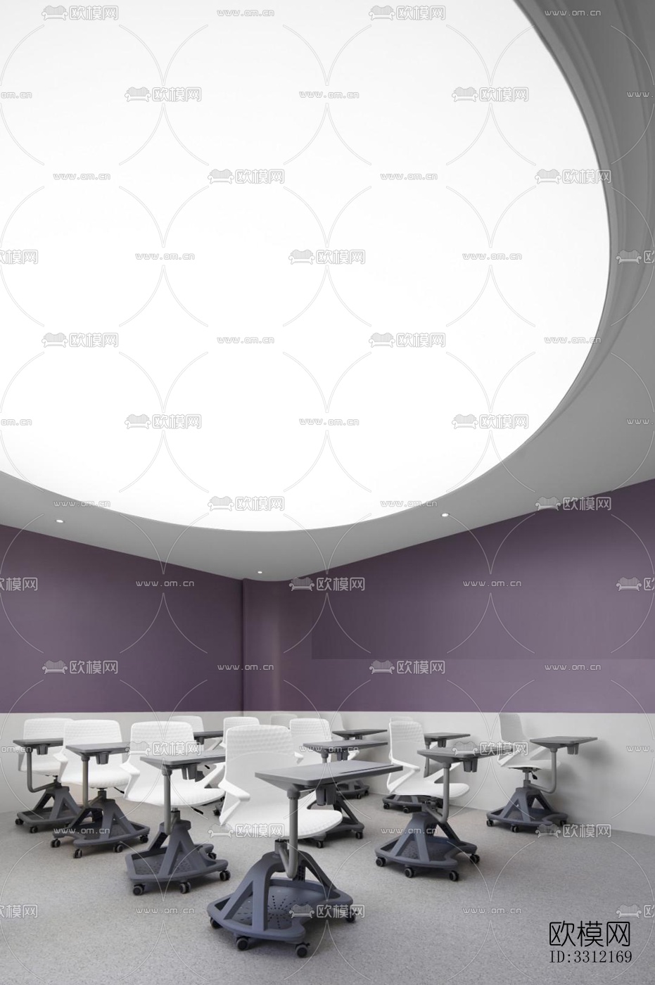 现代学校效果图下载（渲染图11）