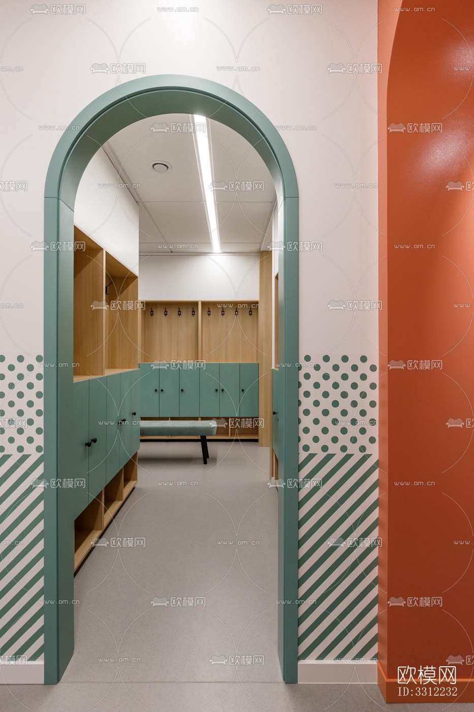 现代幼儿园效果图下载（渲染图3）