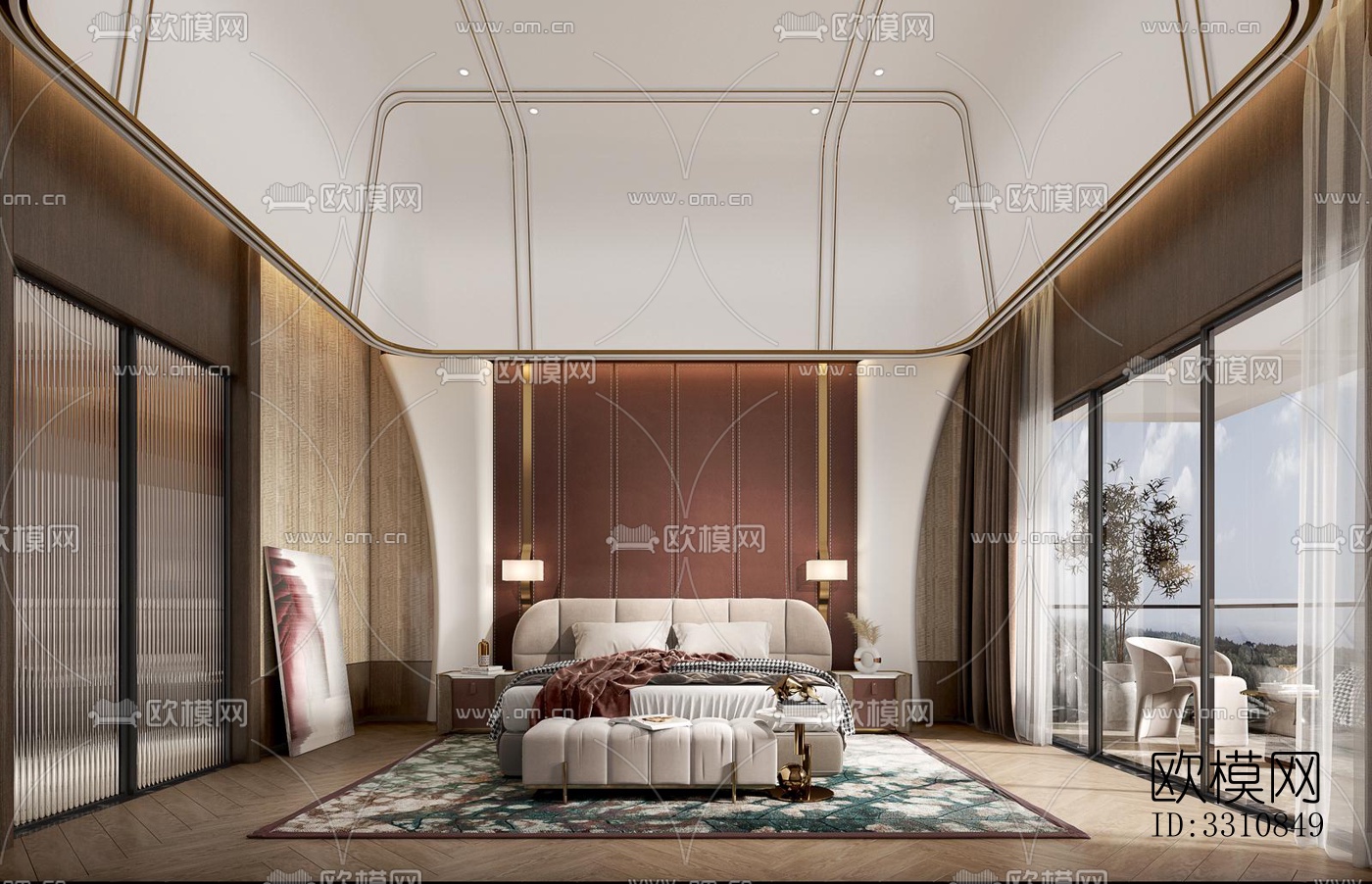 现代客餐厅效果图下载（渲染图13）