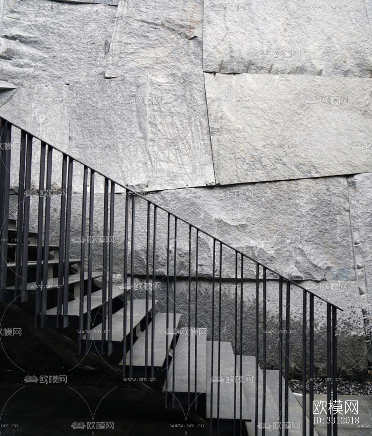 现代阳台花园效果图下载（渲染图2）