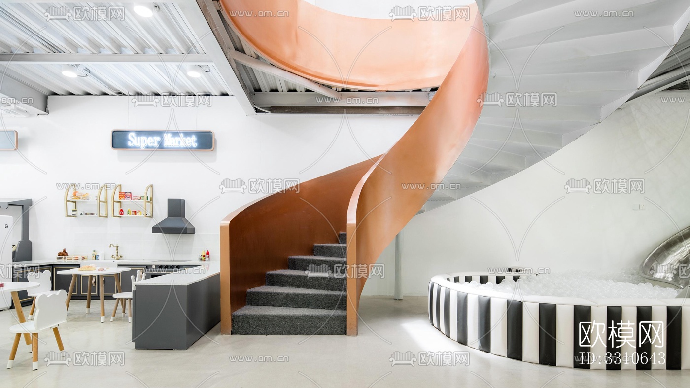 日式儿童游乐效果图下载（渲染图18）